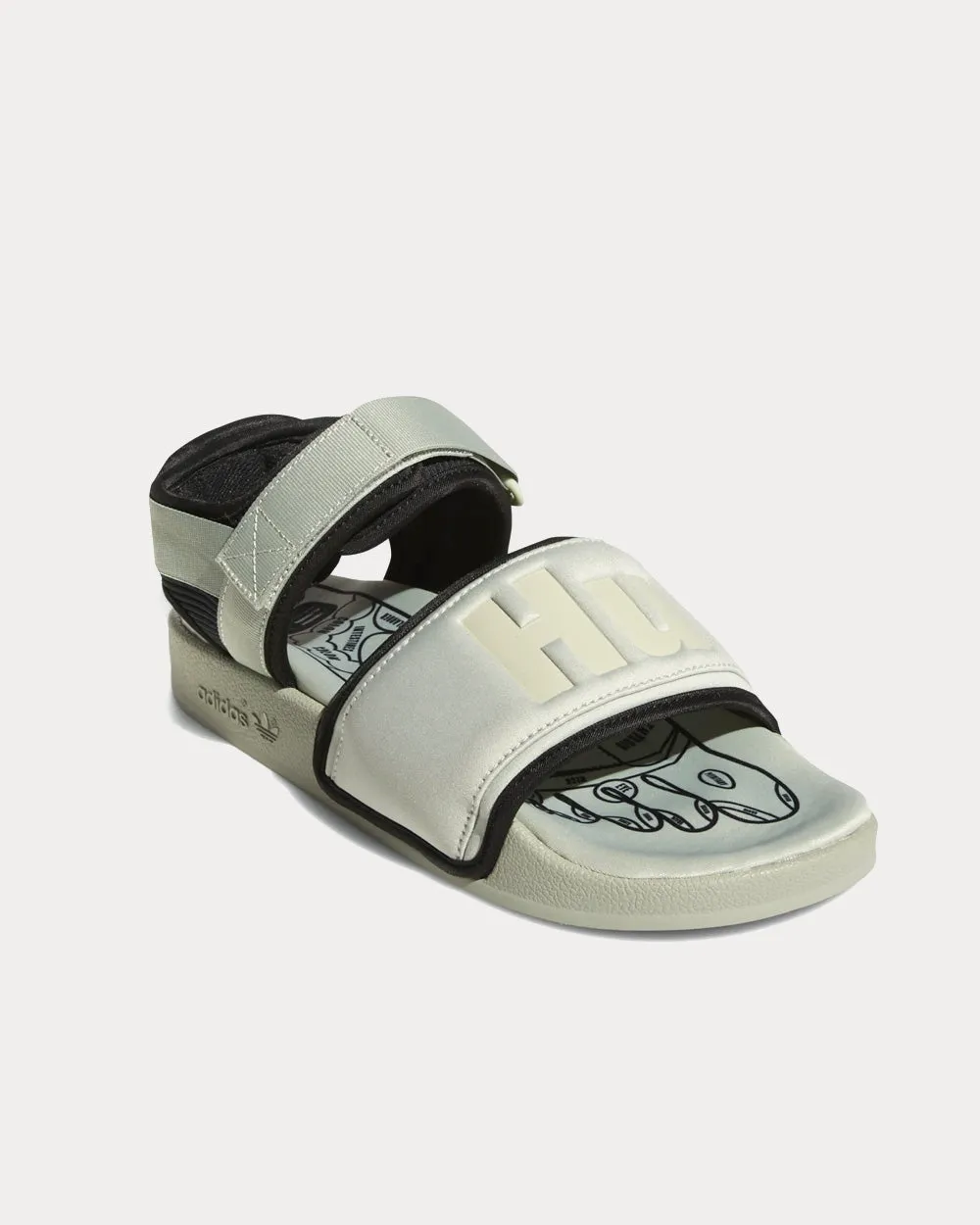 Adilette 2.0 Halo Green / Core Black Slip Ons