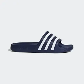 Adilette Aqua Slides (Dark Blue   Cloud White   Dark Blue)