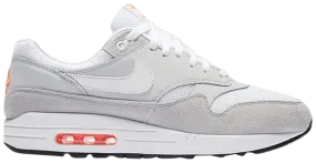 Air Max 1 'Pure Platinum White / Orange'