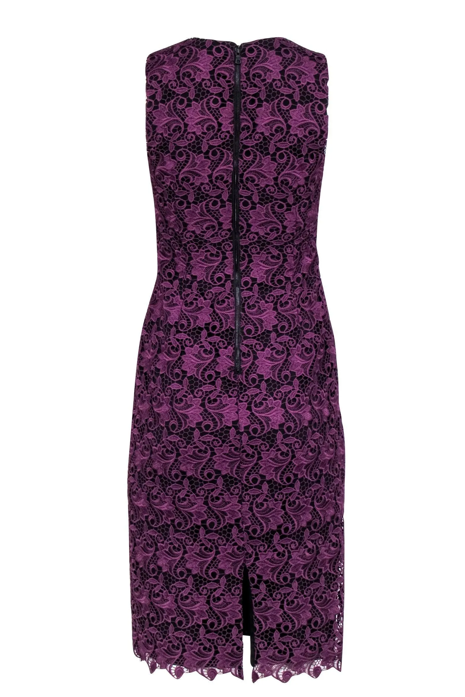 Alice & Olivia - Purple Lace Sheath Dress Sz 4