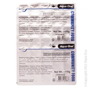 Aqua One Frozen Community Food 110g Punch Out Pack