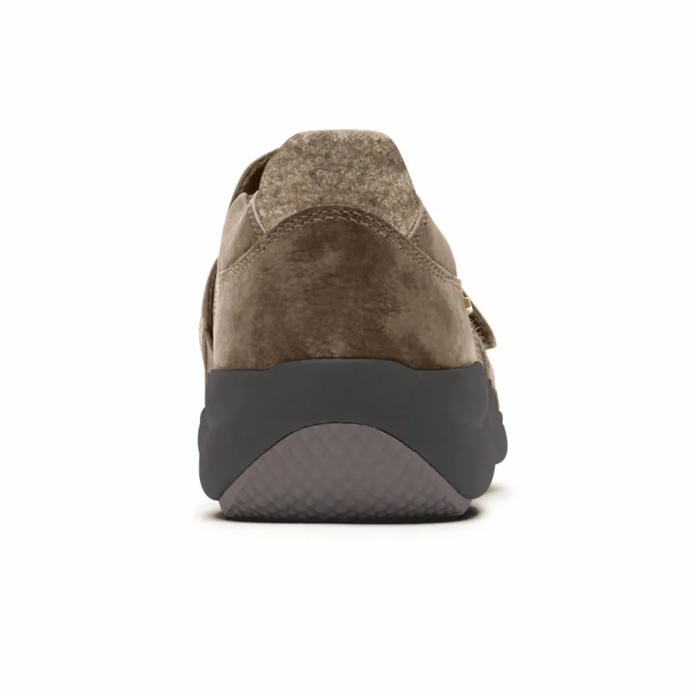 Aravon REV STRIDARC WATERPROOF SLIPON BROWN/NUBUCK