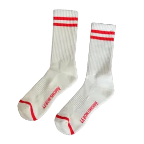 Boyfriend Socks - Clean White