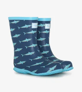 Boys Shark Tank Packable Wellies