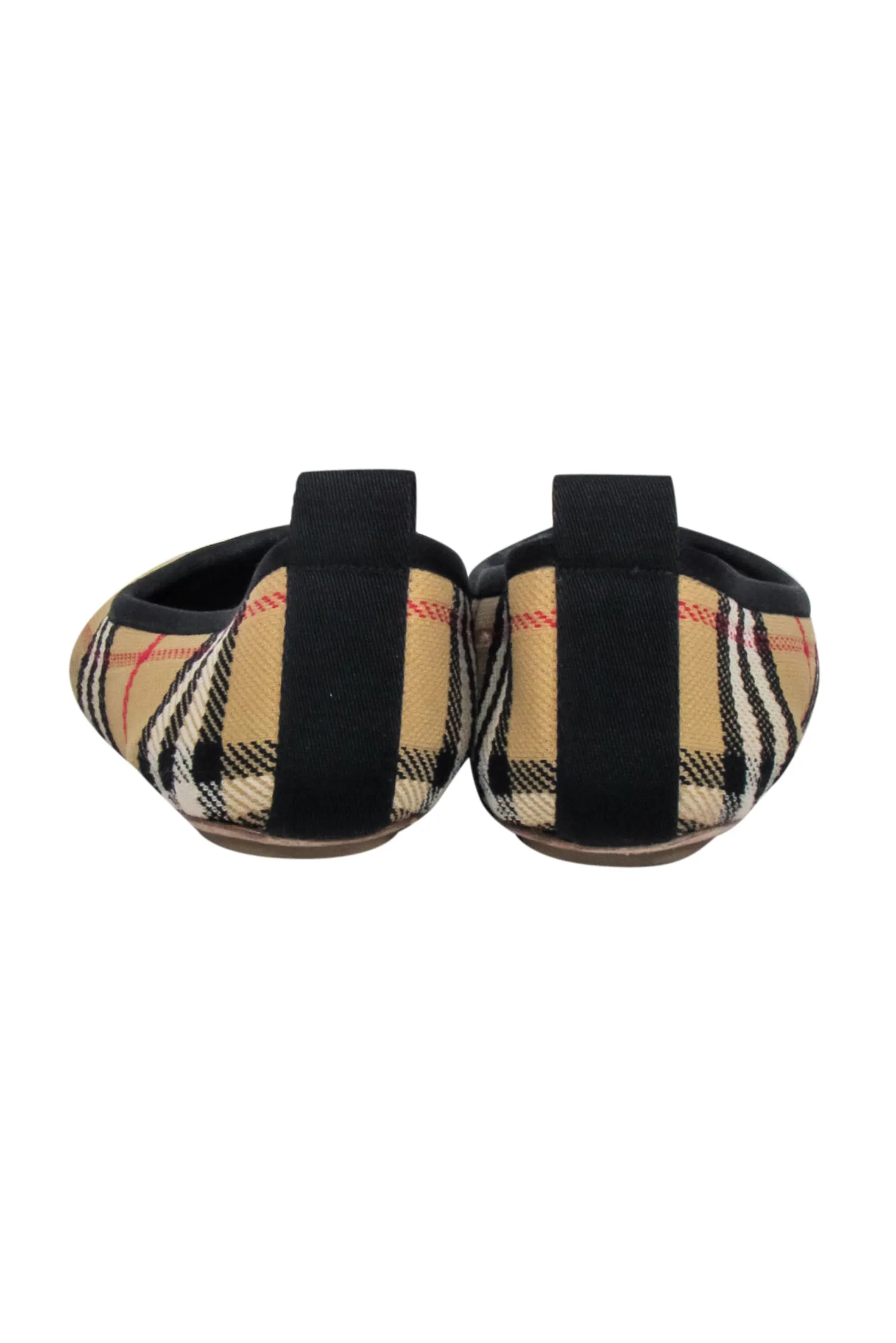 Burberry - Beige Signature Plaid Flat Shoes Sz 7.5