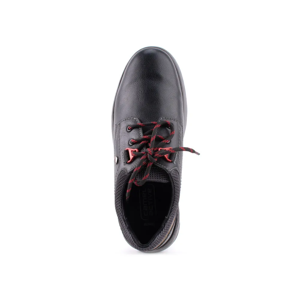 camel active Easy Basic Lace Up Shoes Men Black NESTA 852403-AM2SV-1 BLACK