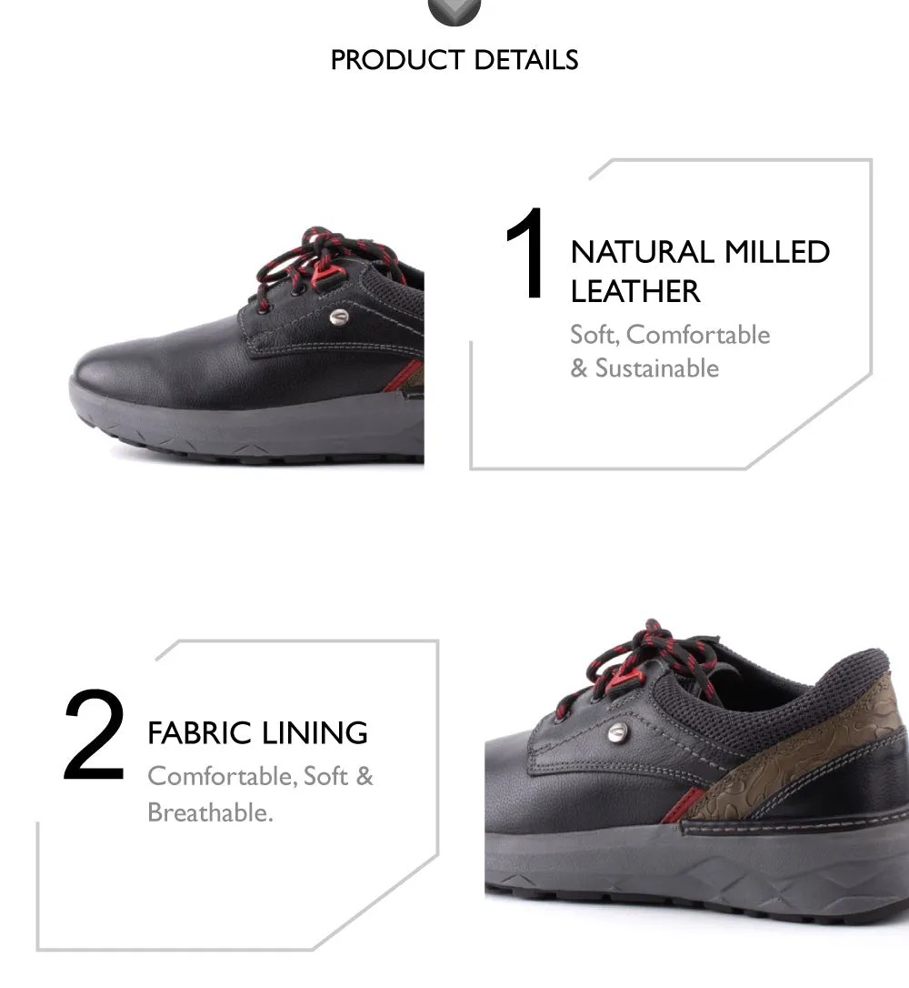 camel active Easy Basic Lace Up Shoes Men Black NESTA 852403-AM2SV-1 BLACK