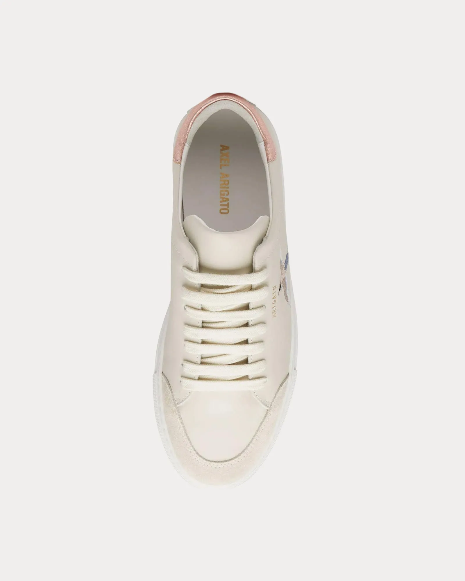 Clean 90 B Bird Off White / Rose Gold Low Top Sneakers