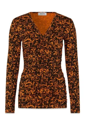 CurtisMD print top - Vibrant Orange Splash