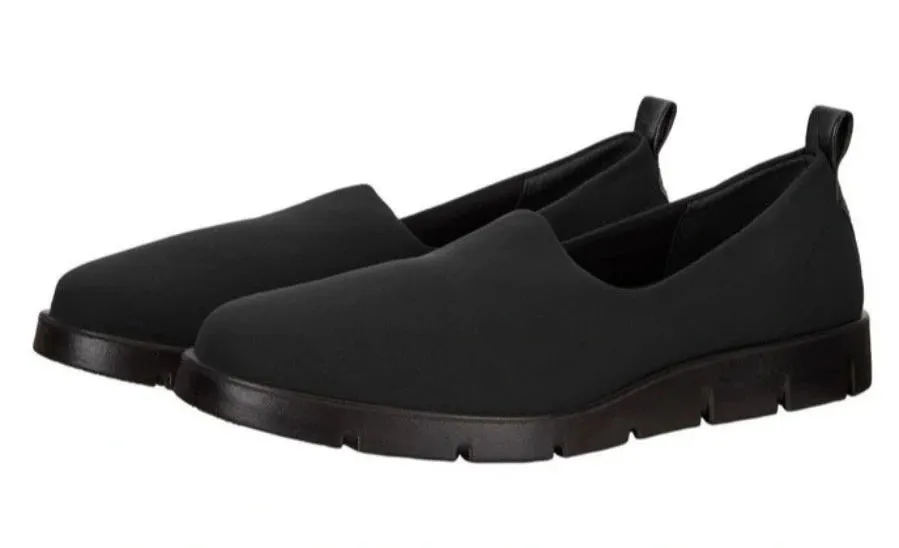 ECCO Bella Black Textile Slip On Shoe