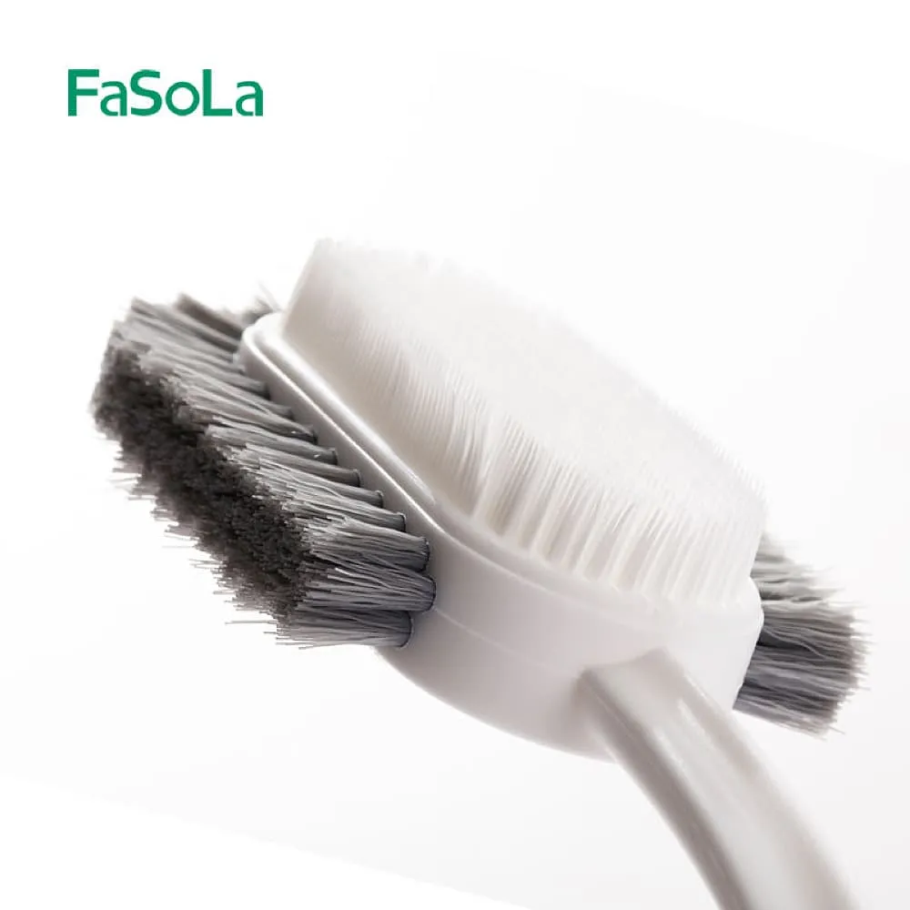 FaSoLa Multi-Functional Shoe Brush - White, 28.3*5.6cm