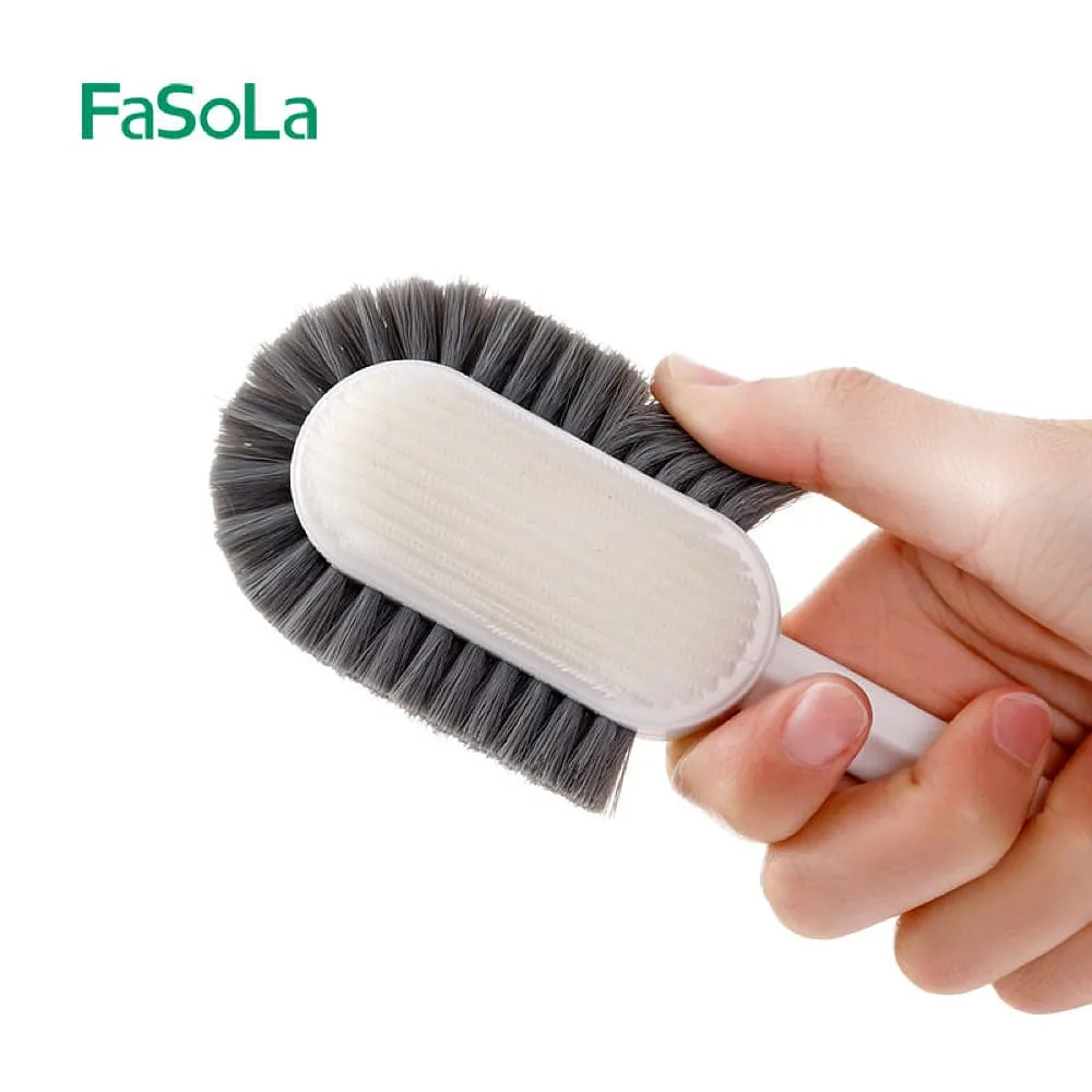 FaSoLa Multi-Functional Shoe Brush - White, 28.3*5.6cm