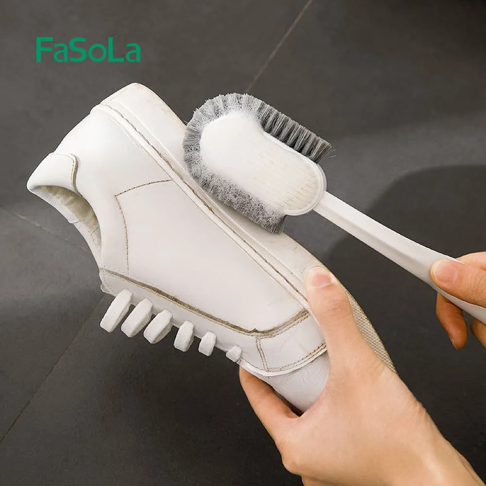 FaSoLa Multi-Functional Shoe Brush - White, 28.3*5.6cm