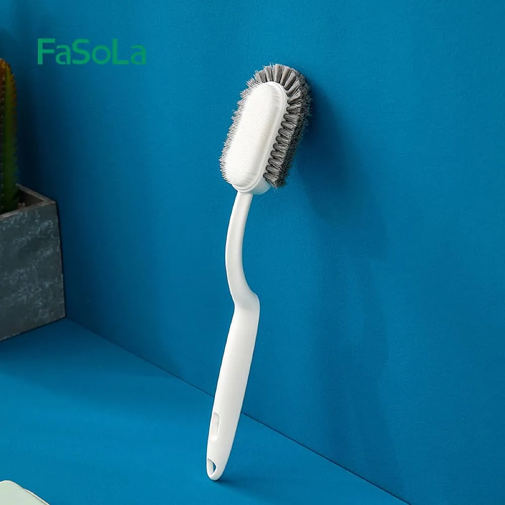 FaSoLa Multi-Functional Shoe Brush - White, 28.3*5.6cm