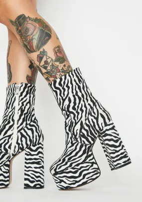 Fierce Wild Nature Platform Heels