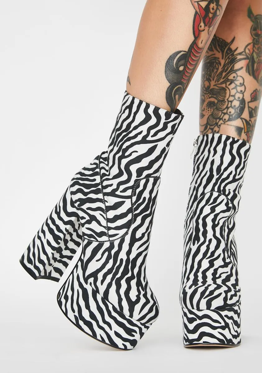 Fierce Wild Nature Platform Heels