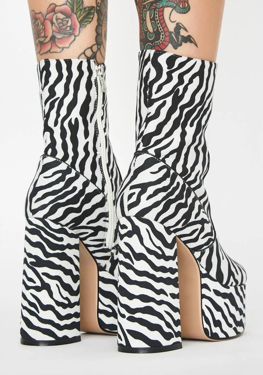 Fierce Wild Nature Platform Heels