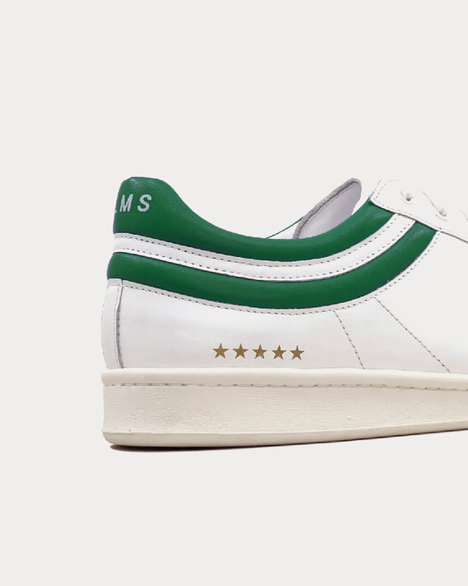 Flying Ace Leather White / Green Low Top Sneakers