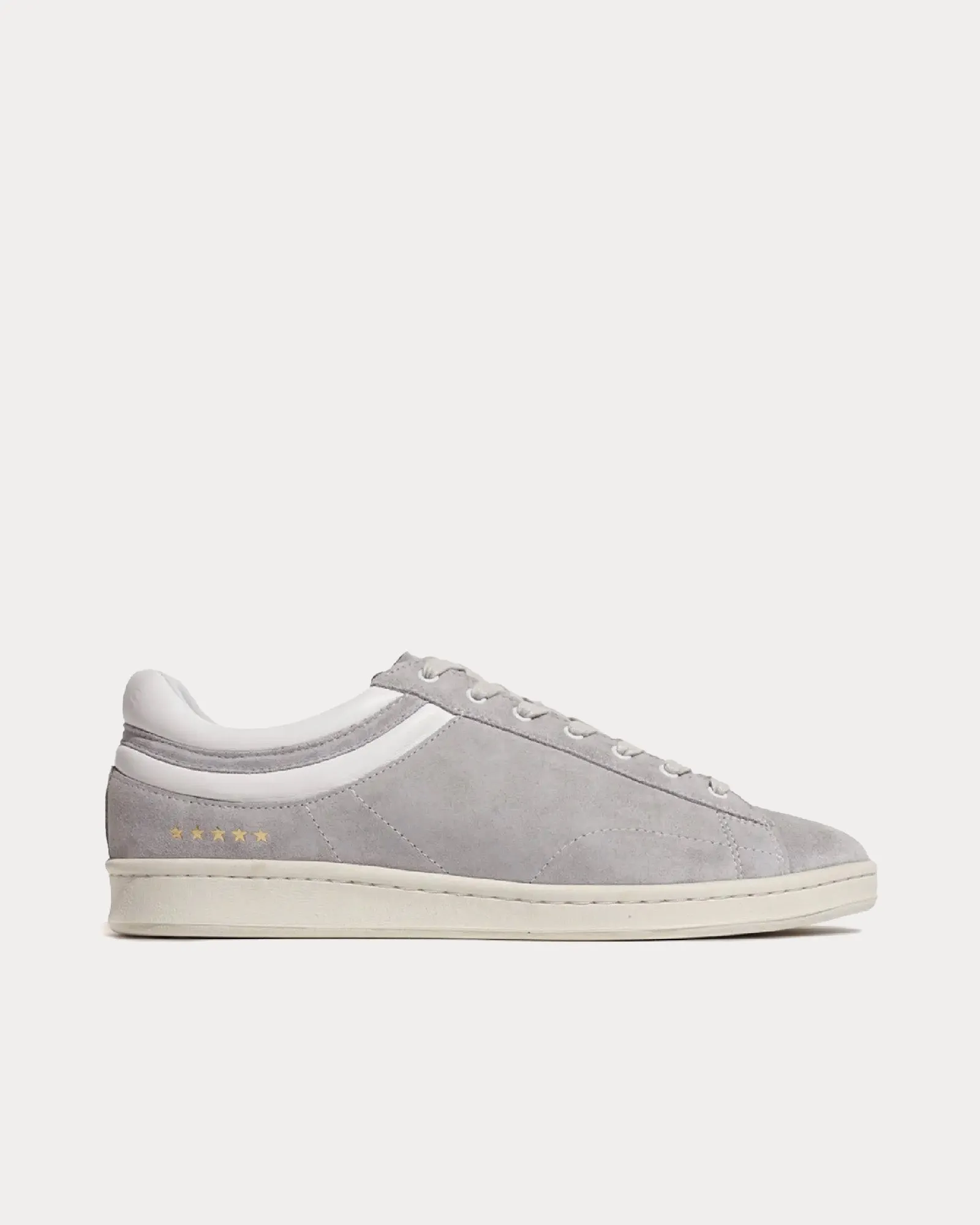 Flying Ace Suede Grey / White Low Top Sneakers