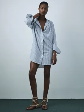 Frame Pleated Clean Collar Dress
