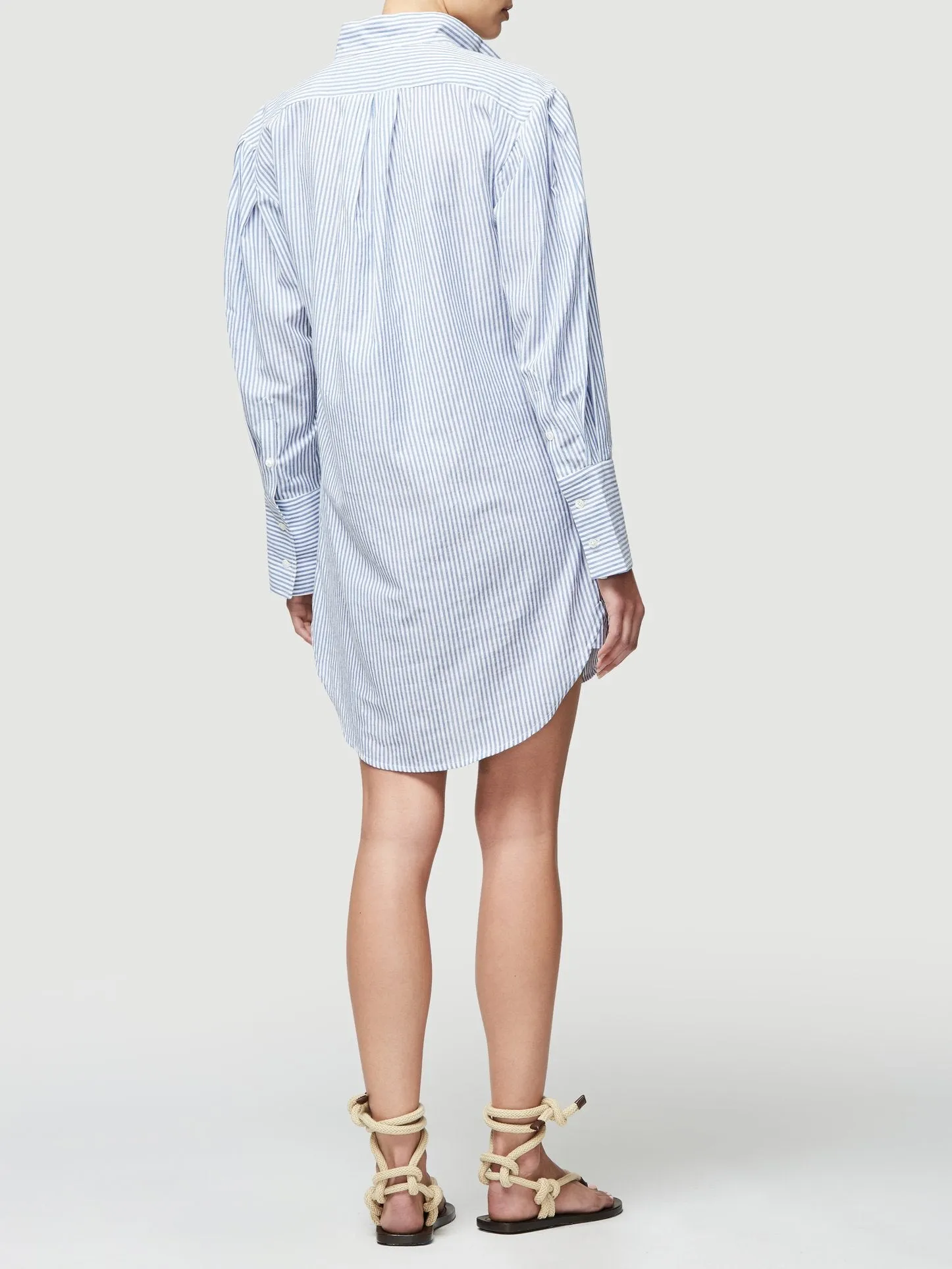 Frame Pleated Clean Collar Dress