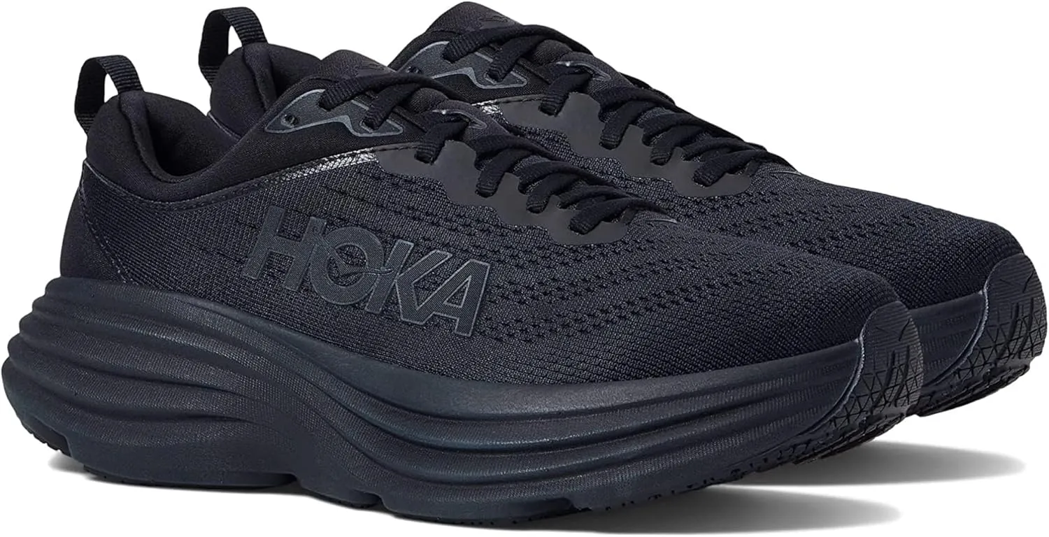 HOKA ONE ONE Women's Walking Shoe Trainers, 6.5 US (Black Monochrome, US Footwear Size System, Adult, Women, Numeric, Medium, 10.5)