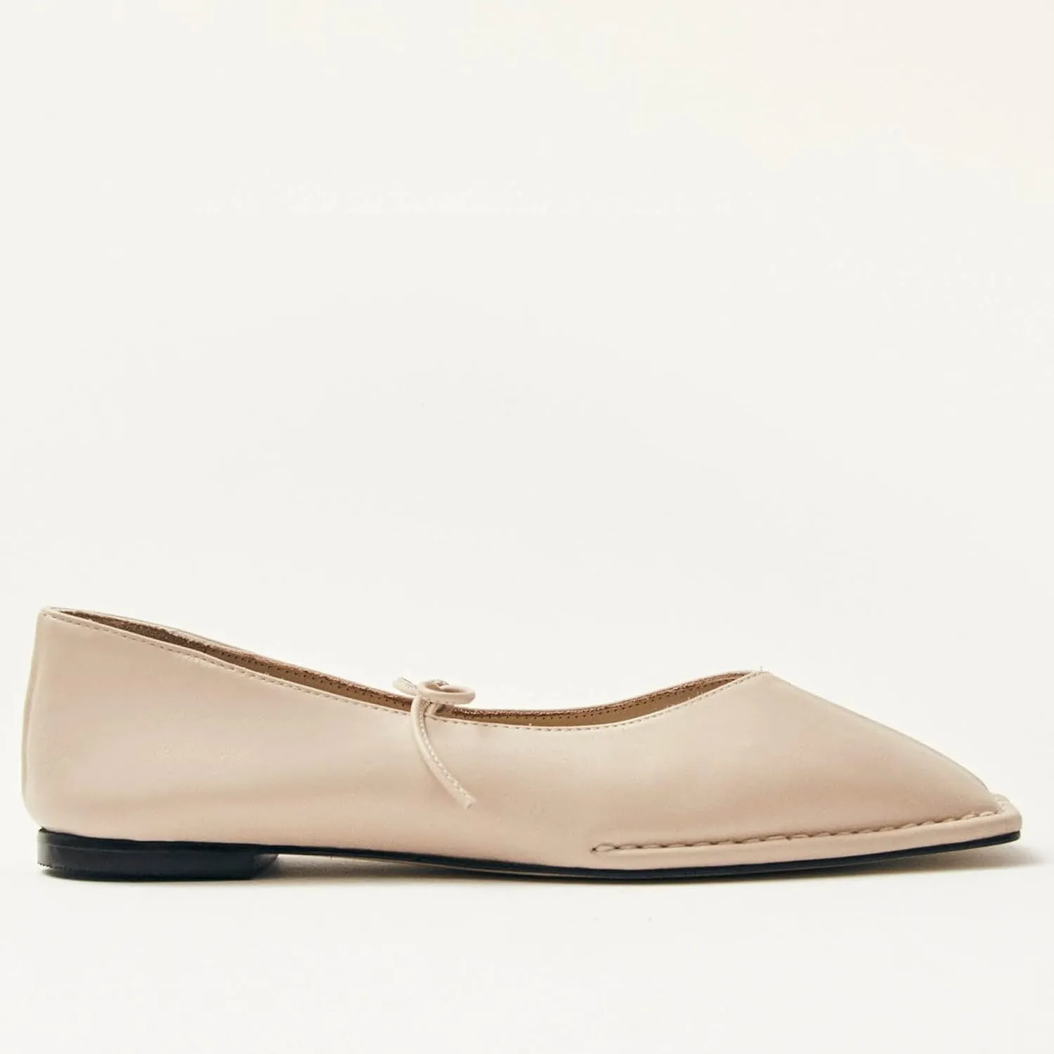 Lace Up Square Toe Ballet Flats for Women Cute Bow Slip On Mary Jane Flats Casual Ballerina Shoes