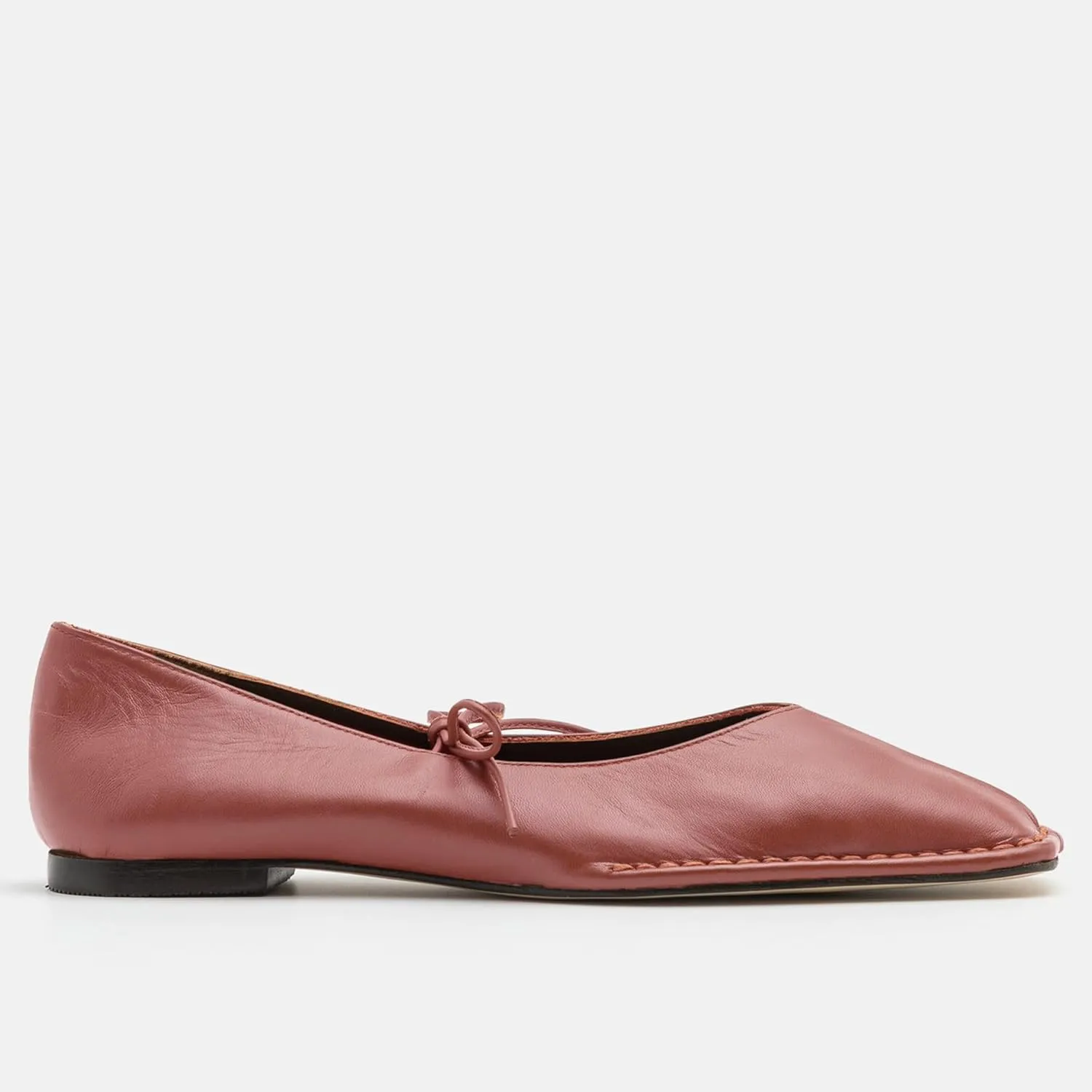 Lace Up Square Toe Ballet Flats for Women Cute Bow Slip On Mary Jane Flats Casual Ballerina Shoes