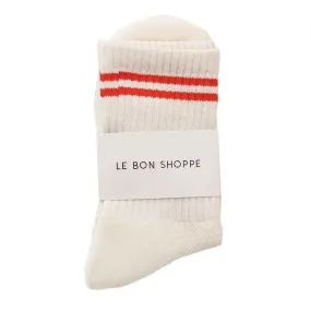 LBS Boyfriend Socks - Clean White