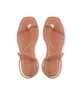 Loeffler Randall Lara Strappy Flat Sandal With Ball Timber