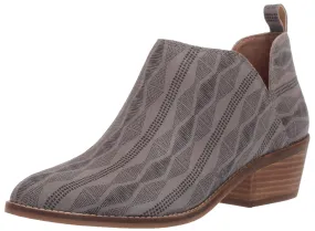Lucky Brand Lk-fayth 2 Titanium Grey Suede Low Cut Pointed Toe Ankle Booties