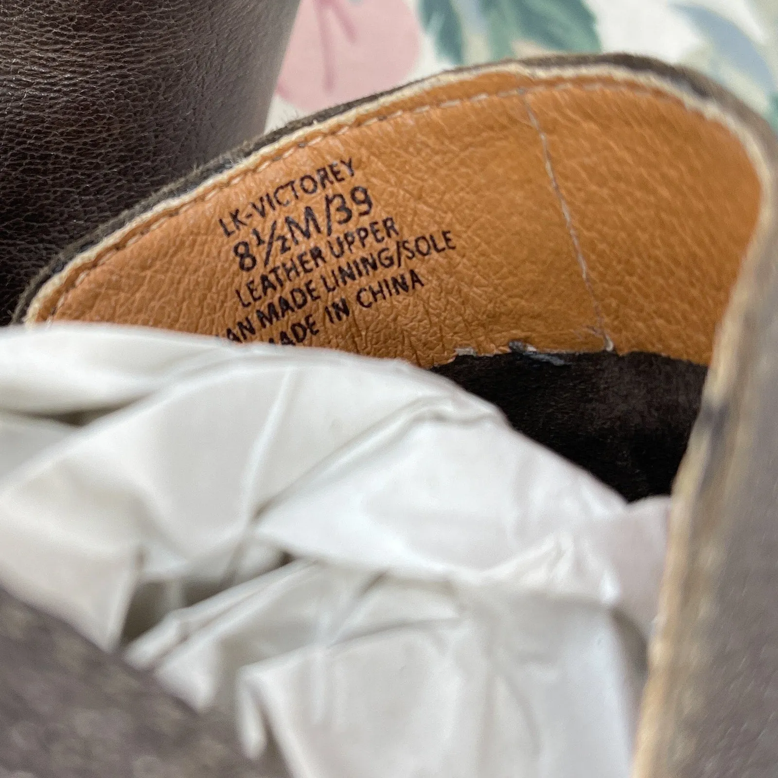 Lucky Brand | Victorey Brown Leather Ankle Bootie | 8.5