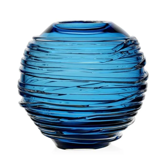 Miranda Globe Vase Aqua 6"