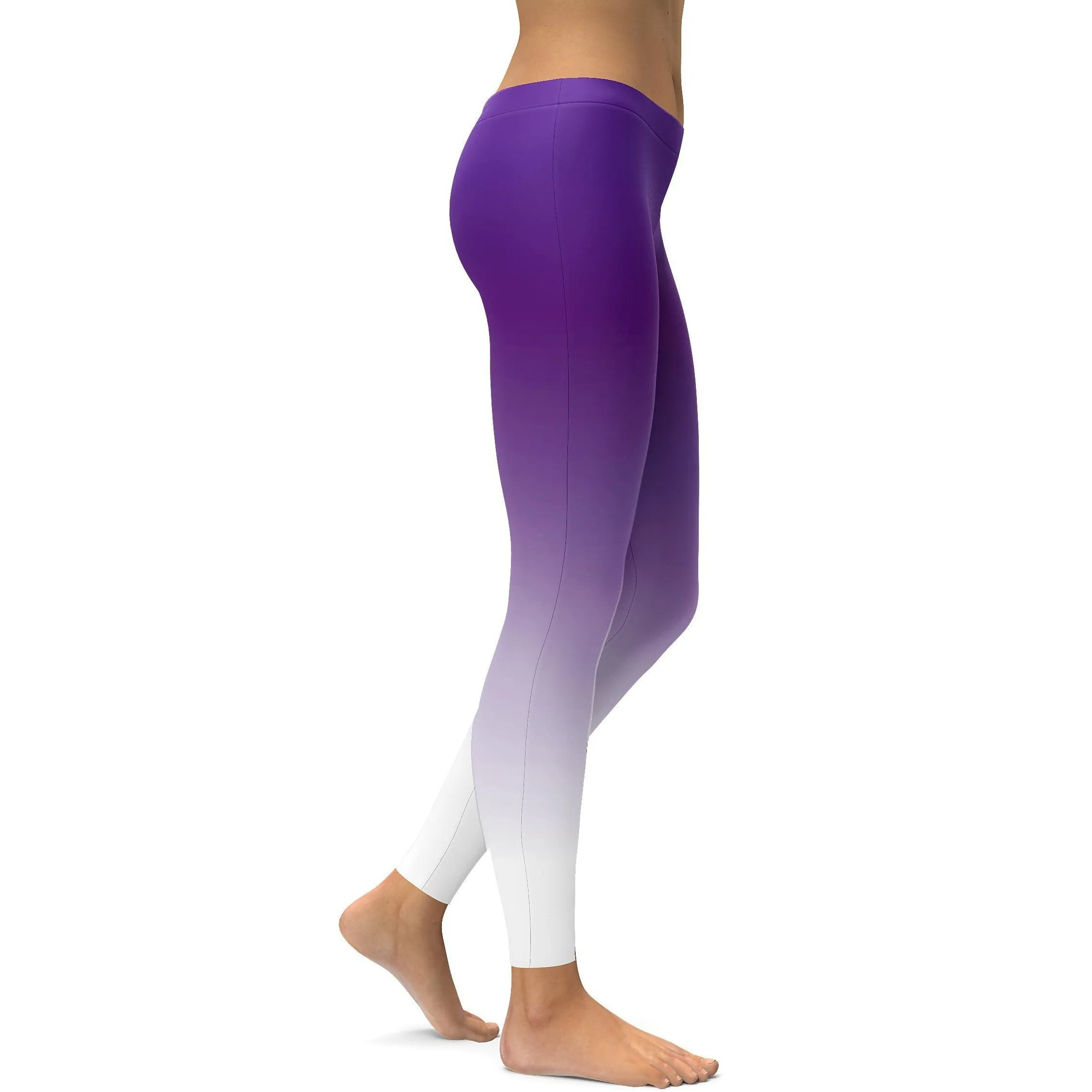 Ombre Purple to White Leggings