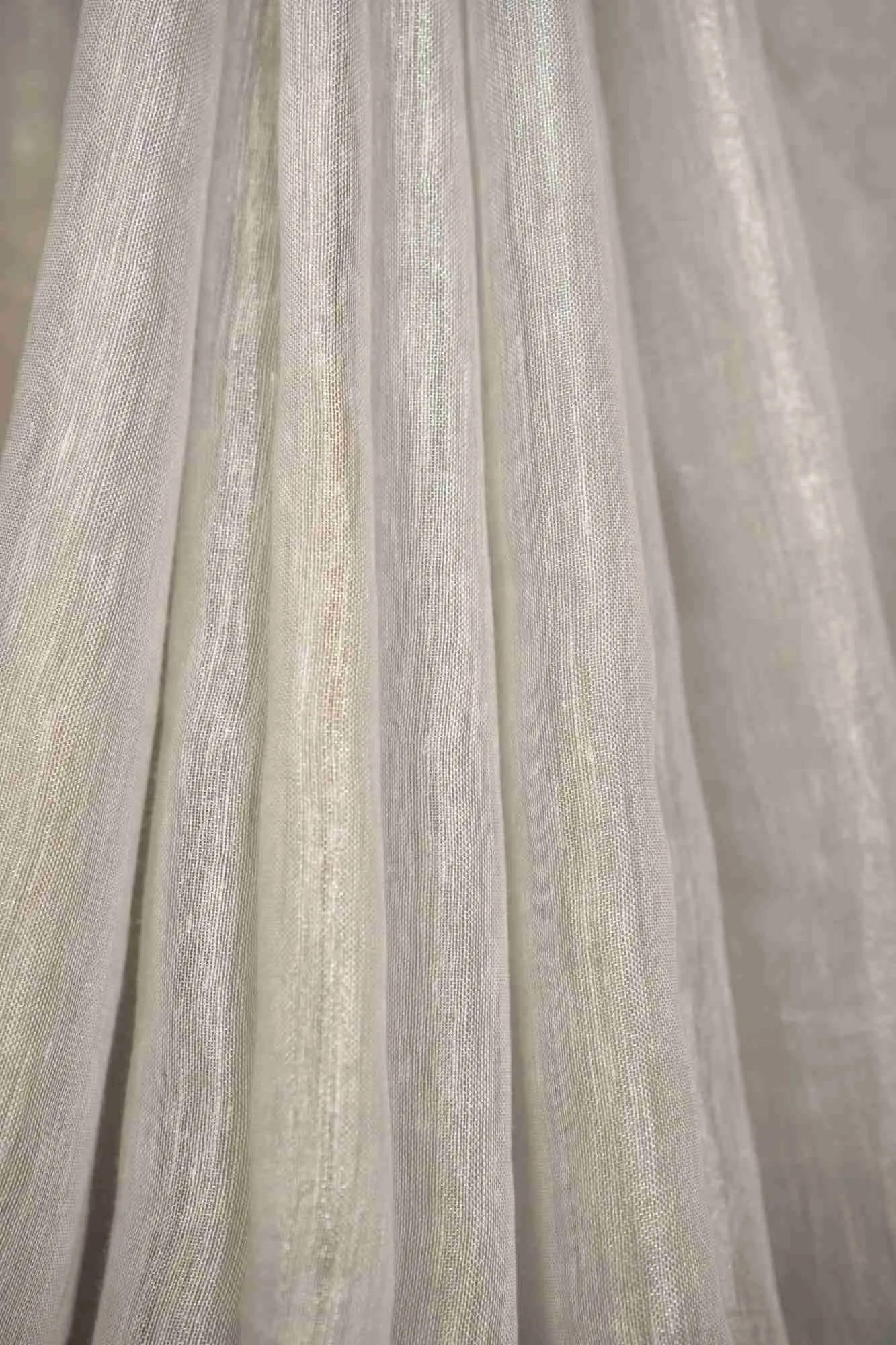 Premium Handloom Bhagalpuri Linen Silk With Cut Work , Mirror & Moti  Embroidered Wrap In 1 Minute Saree