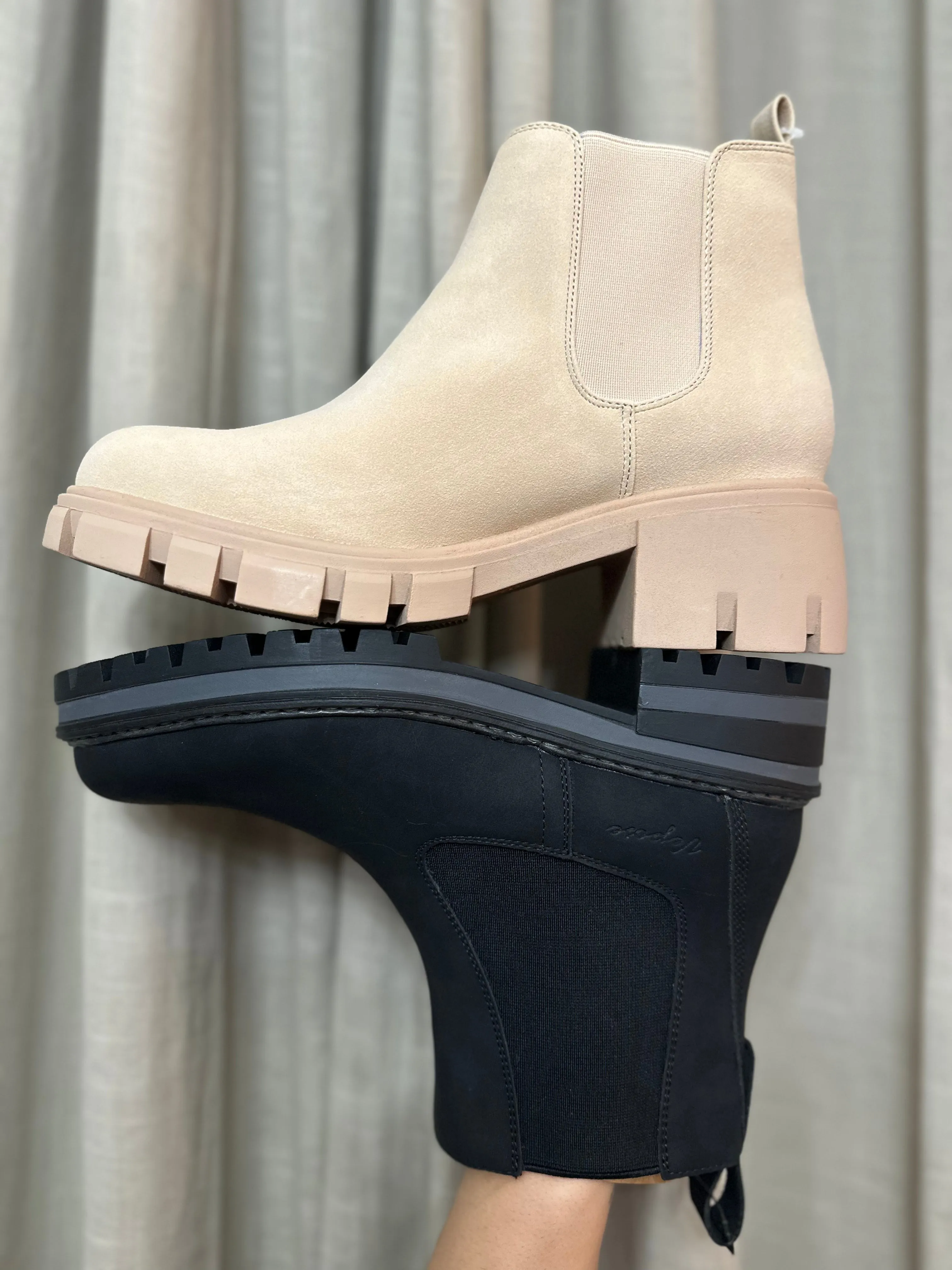 Priscilla Block Chelsea Booties