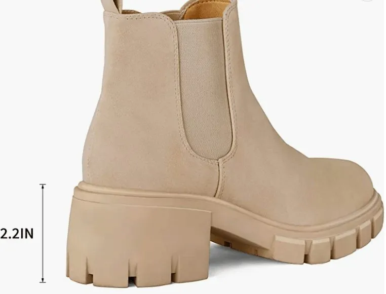 Priscilla Block Chelsea Booties