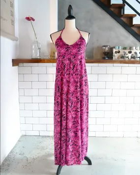 Priscilla Fuchsia/Black Maxi Dress
