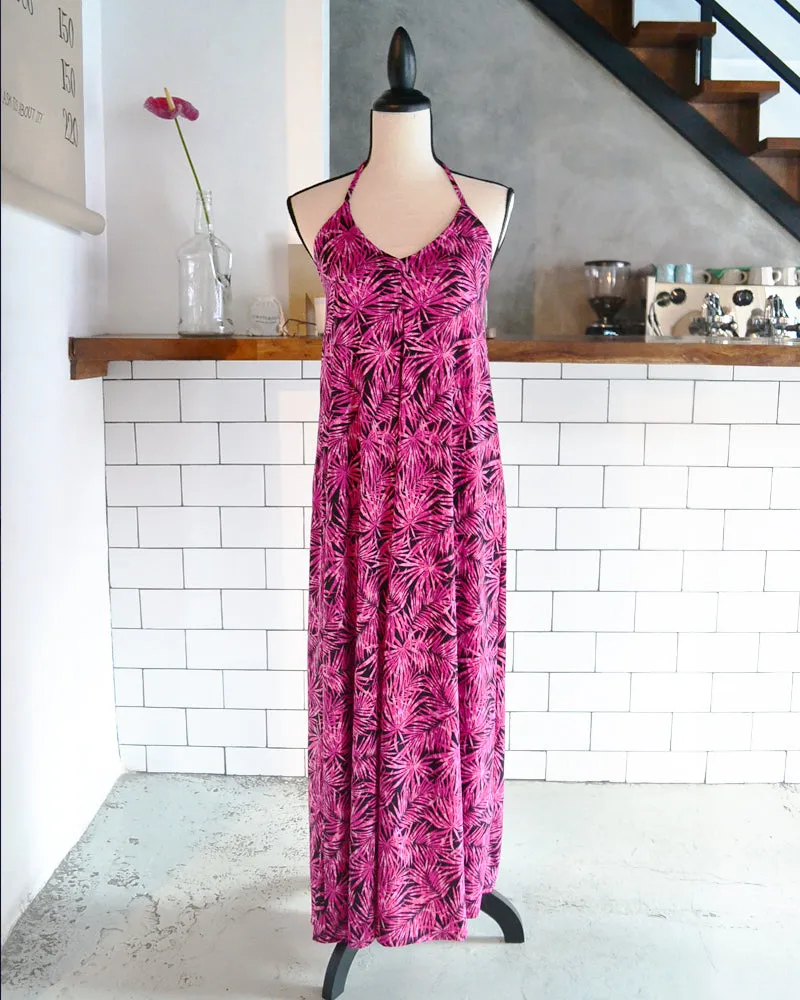 Priscilla Fuchsia/Black Maxi Dress