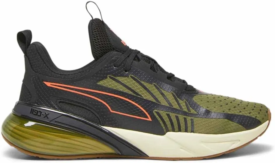 Puma - Mens X-Cell Action Shoes, Color Olive Drab/Puma Black/Neon Sun, Size: 9 M US