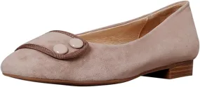 SHODENSE Women Square Closed Toe Flats Slip on Ballet Flats Suede Comfortable 1 Inch Low Chunky Block Heel Dress Flat Loafers Ladies Driver Shoes Elegant Wedding Party Chic Adorable 4-9.5 M US