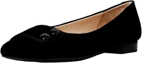 SHODENSE Women Square Closed Toe Flats Slip on Ballet Flats Suede Comfortable 1 Inch Low Chunky Block Heel Dress Flat Loafers Ladies Driver Shoes Elegant Wedding Party Chic Adorable 4-9.5 M US