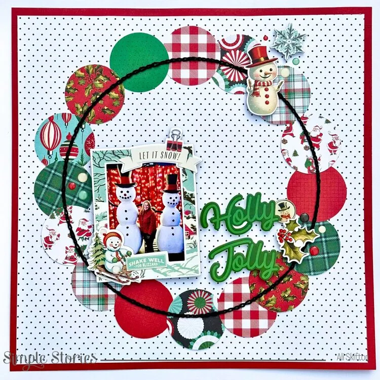 Simple Stories | Simple Vintage Holly Jolly - Rub-Ons