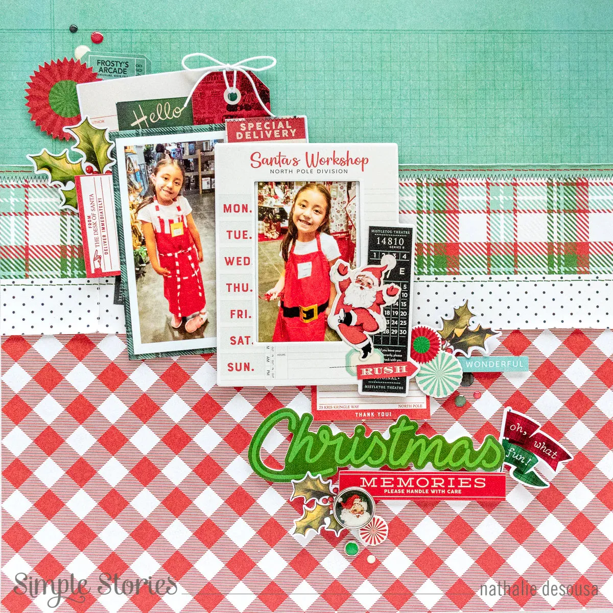 Simple Stories | Simple Vintage Holly Jolly - Rub-Ons