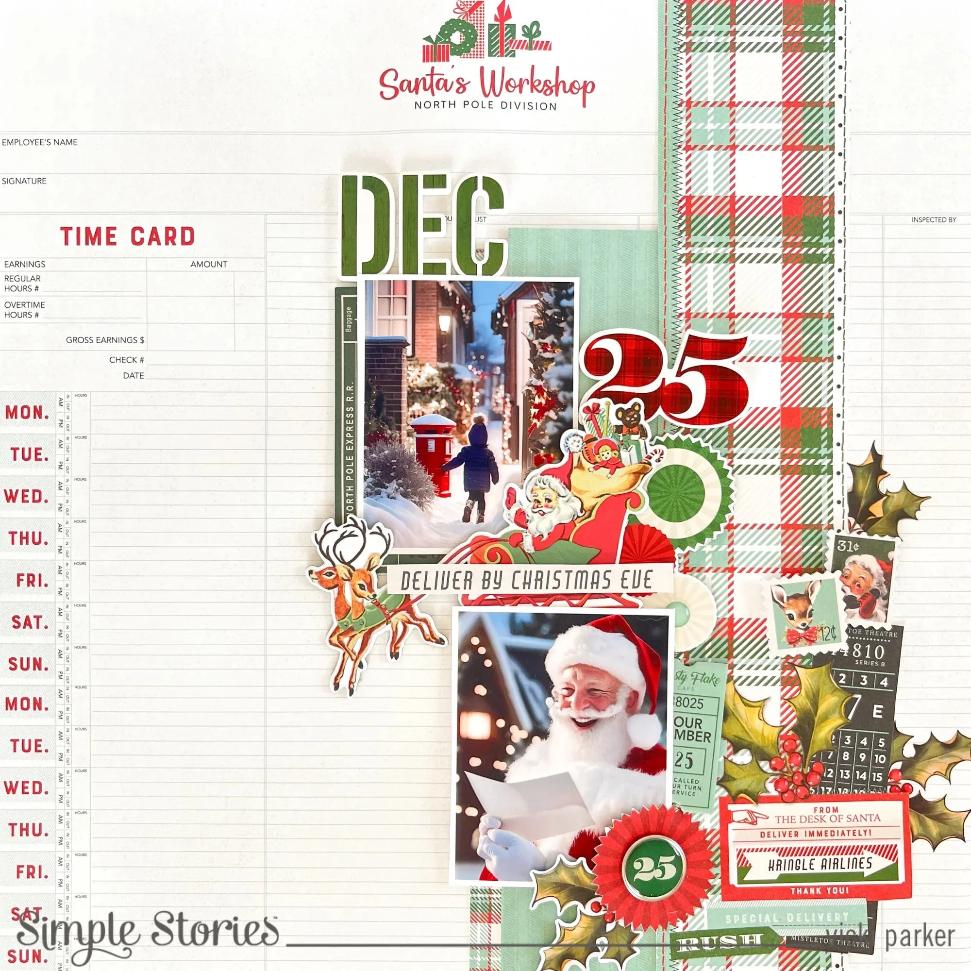Simple Stories | Simple Vintage Holly Jolly - Rub-Ons