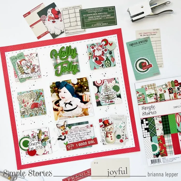 Simple Stories | Simple Vintage Holly Jolly - Rub-Ons