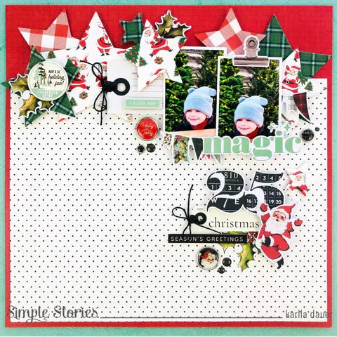 Simple Stories | Simple Vintage Holly Jolly - Rub-Ons