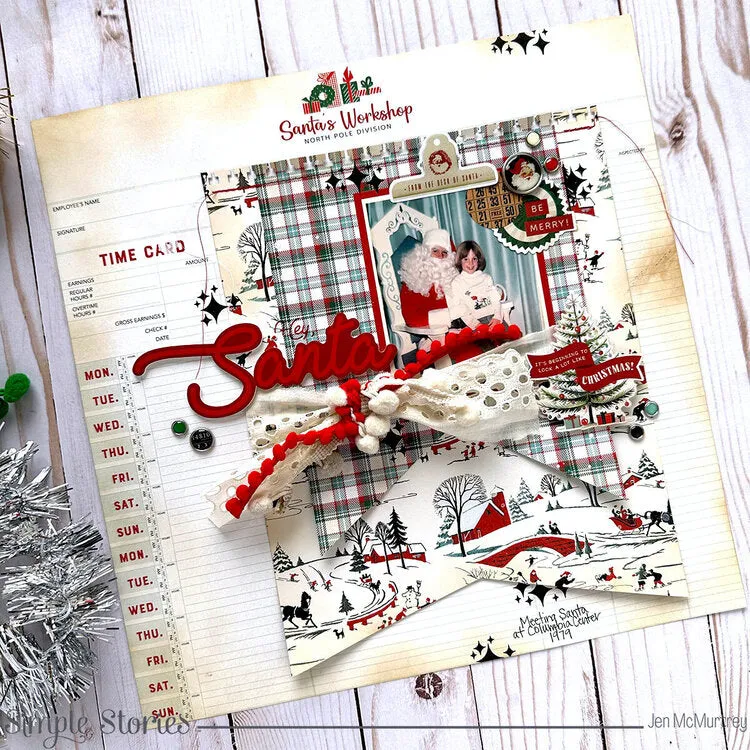 Simple Stories | Simple Vintage Holly Jolly - Rub-Ons