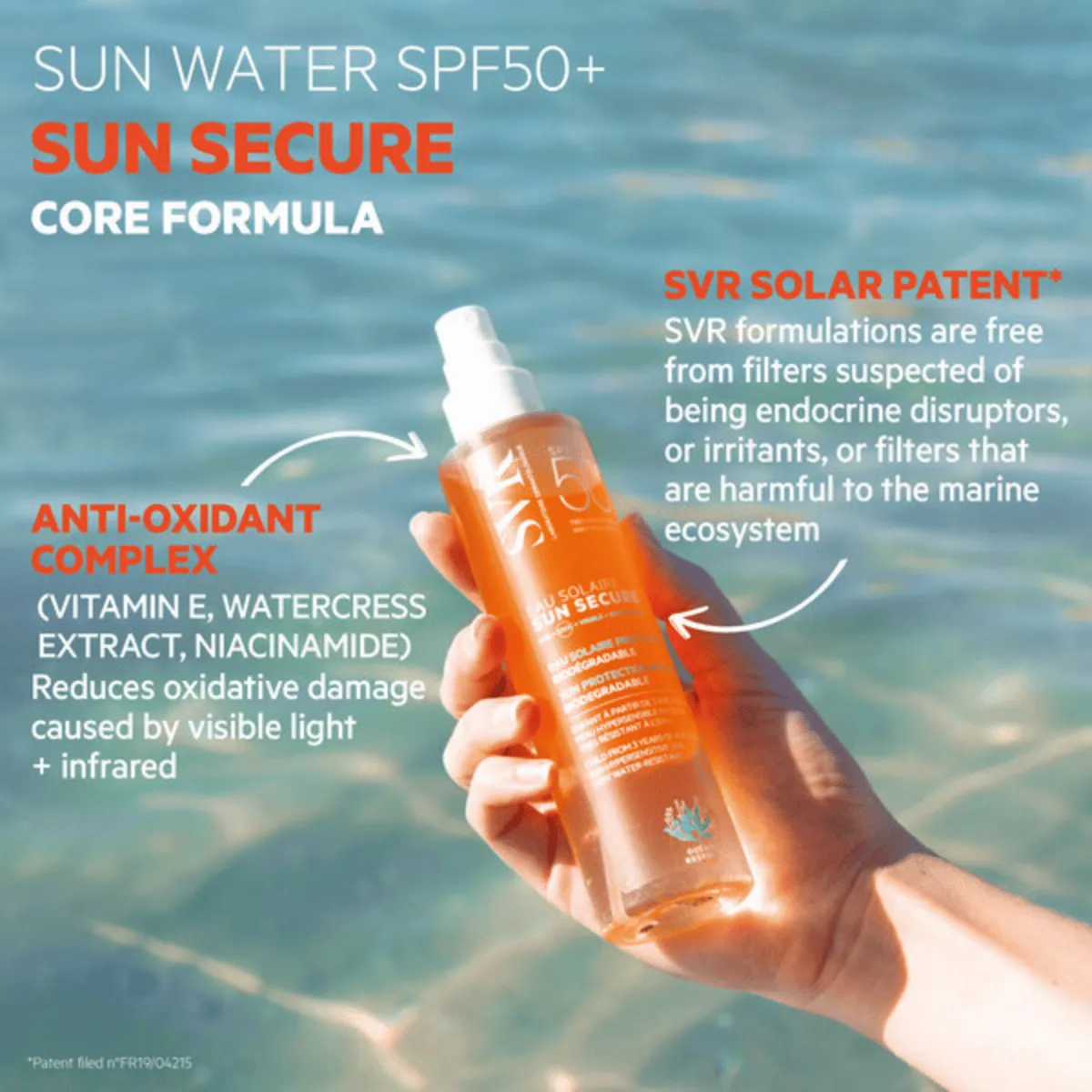 SVR Sun Secure Eau Solaire SPF50  Sun Water 200ml