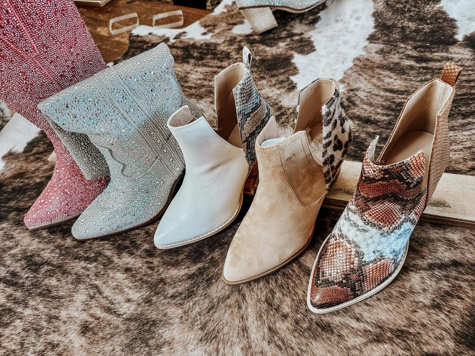 Tan Leopard Ankle Booties